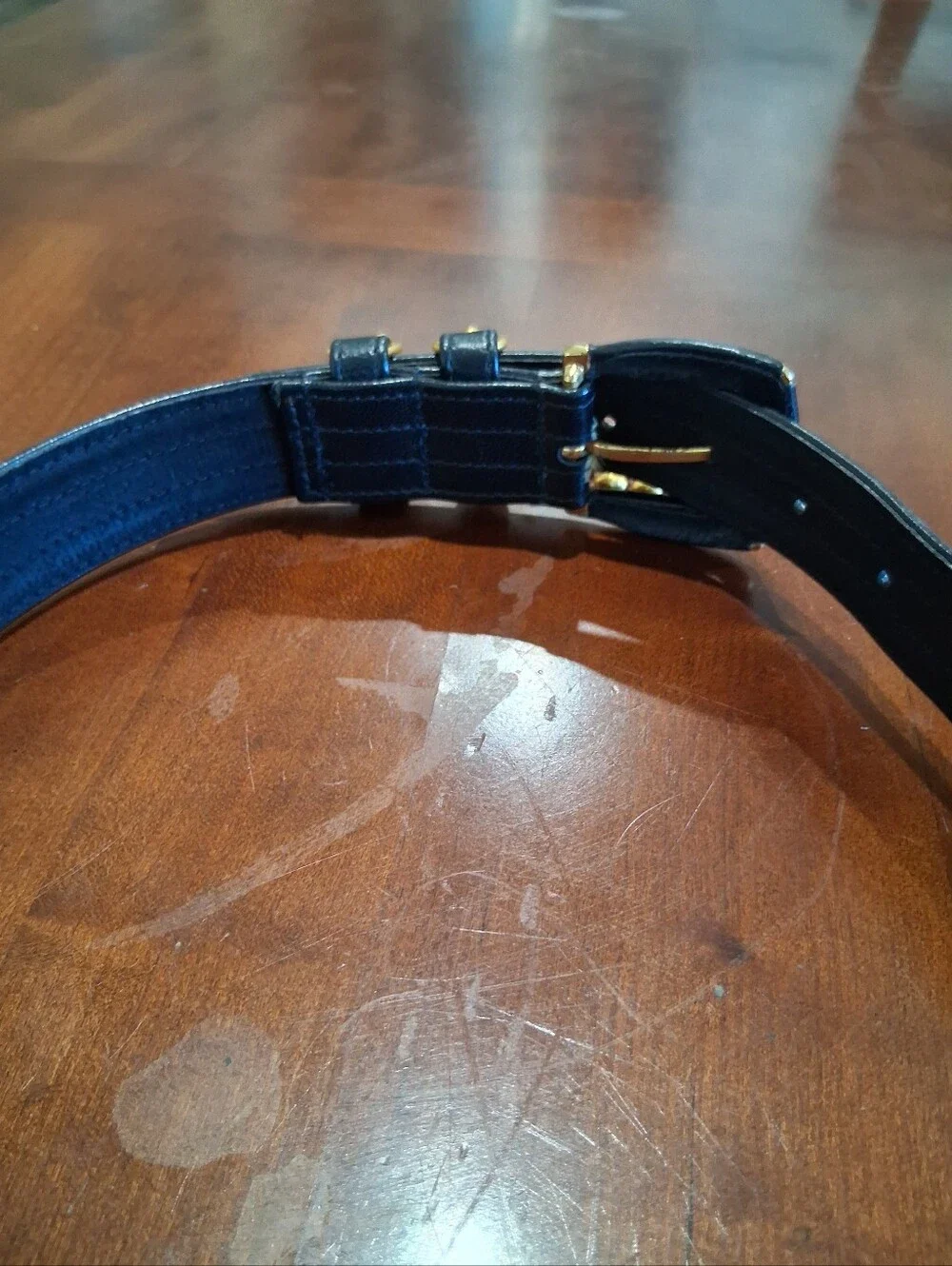 Authentic CARLISLE Leopard Leather Belt
